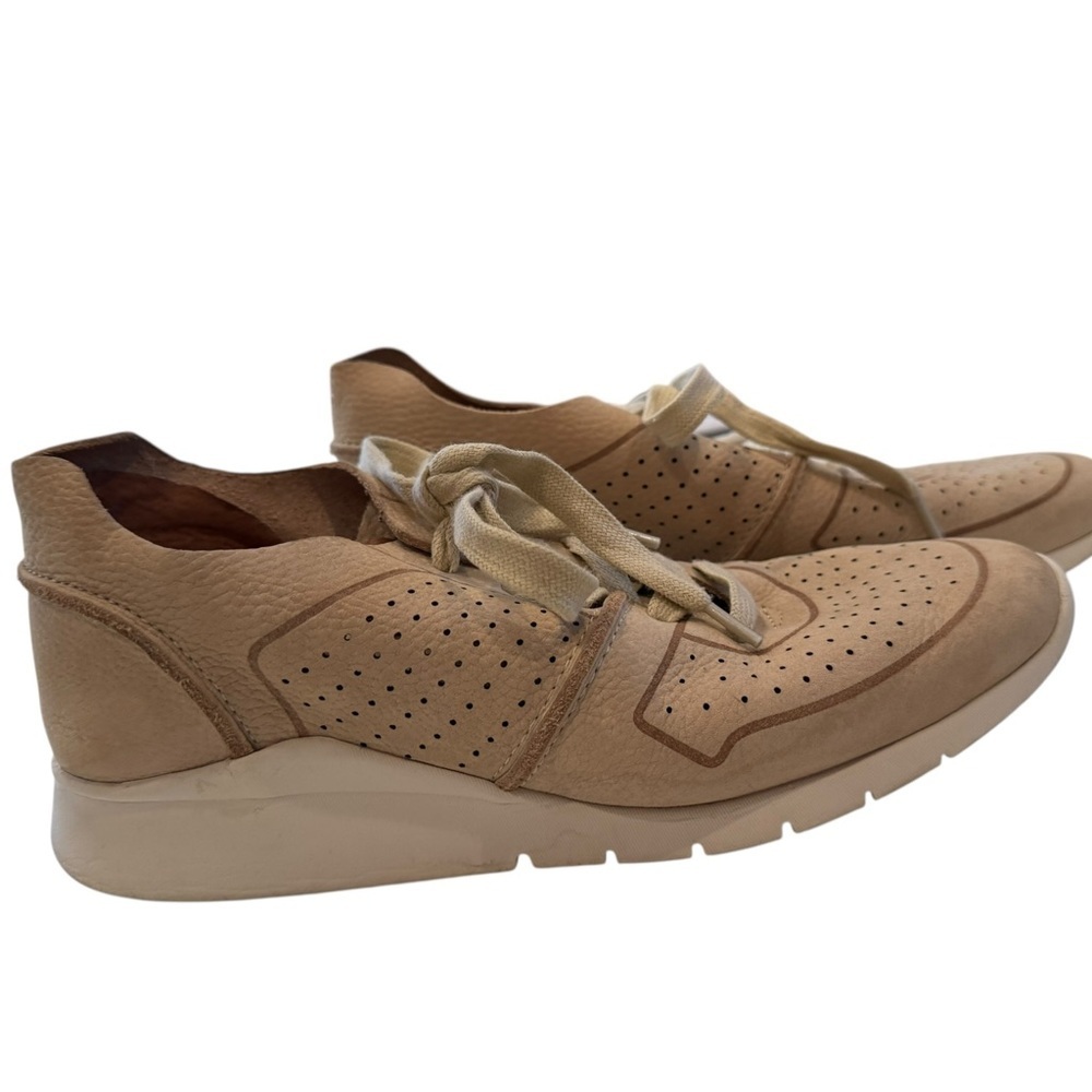 Gentle Souls Leather Nude Women's Sneakers - Picture 3 of 5